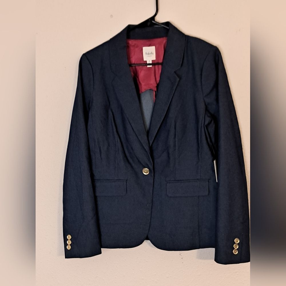 Rafaella Weekend Indigo Twill Blazer Suit Jacket Size Medium NWT